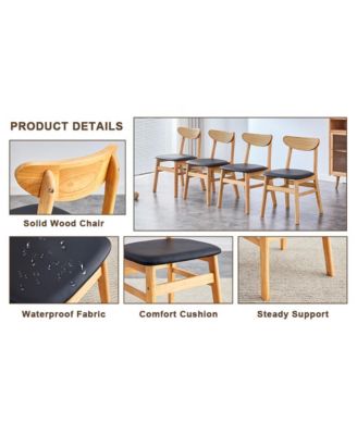 Table and chair set. White sintered stone tabletop, rubberwood legs, foldable computer desk, foldable desk. Solid wood dining chair with small curved backrest and PU cushions. ZD-1545 DX-2361