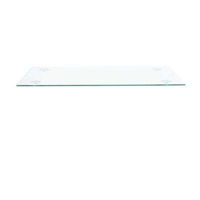 Elegant Rectangular Glass Table Modern Minimalism, Easy Assembly