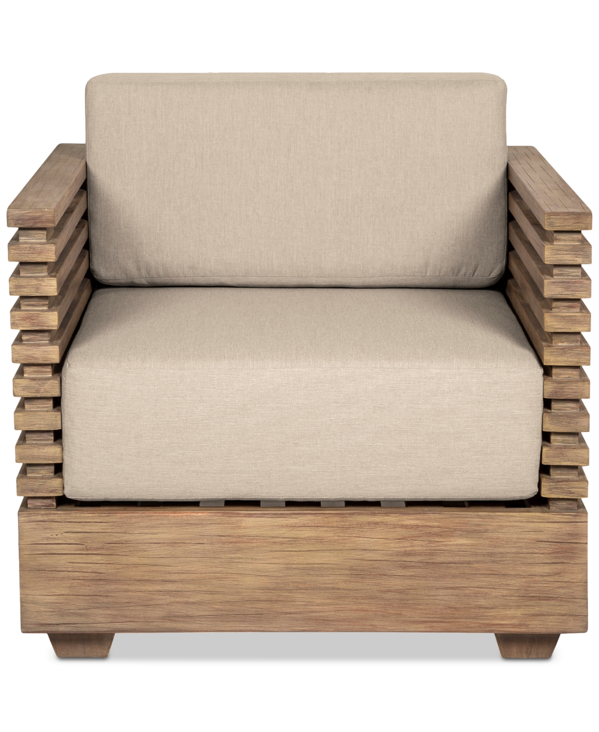 Macy's Vivid Outdoor Club Chair In Taupe