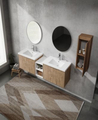 Streamdale 72" Wall-Mounted Vanity with Sink and Cabinet