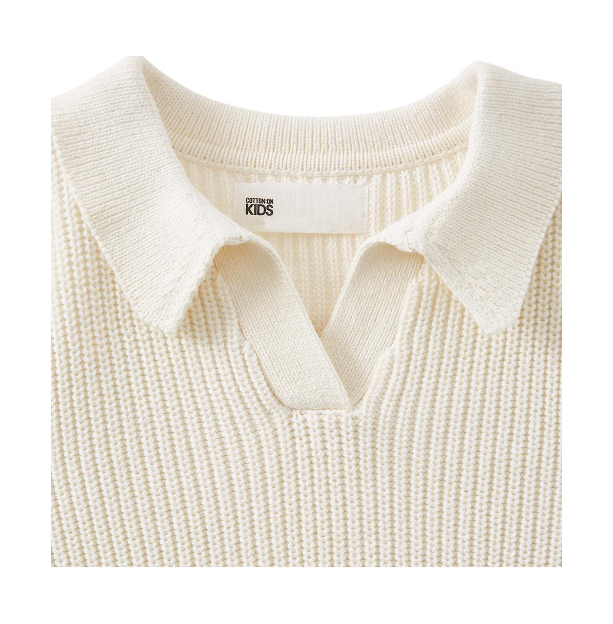 Cotton On Girls Little/Big Vida Knit Jumper -vintage navy stripe