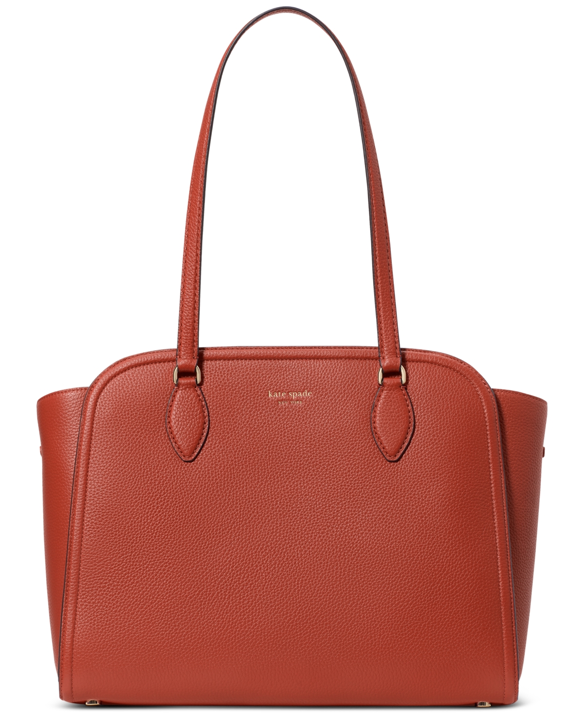 Kate Spade Taylor Medium Pebbled Leather Tote In Autumn Oak ModeSens