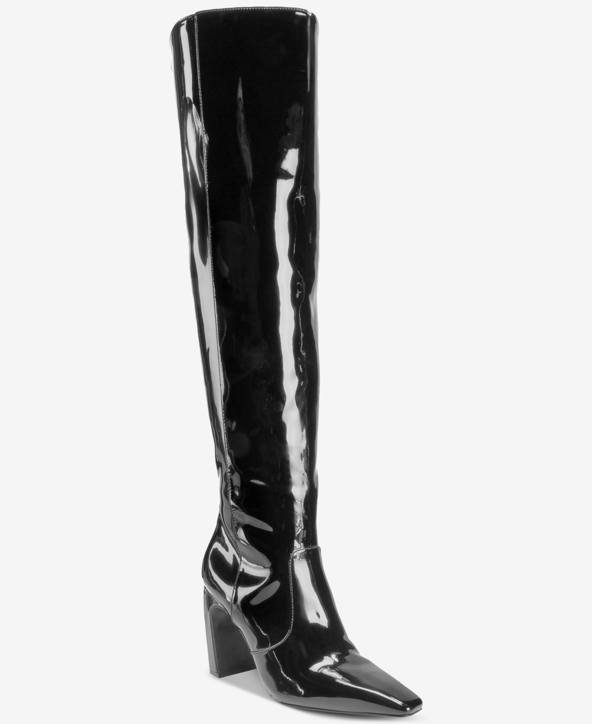 Inc International Concepts Women's Orisa Over-the-knee Boots, Created For Macy's In Black Patent