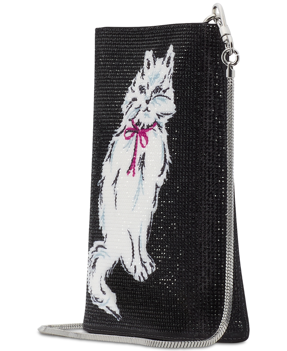 kate spade new york Whiskers Crystal North South Crossbody - Black Multi