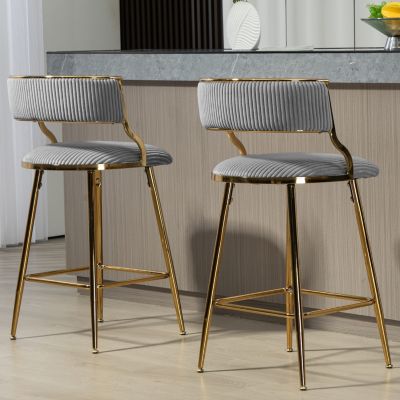 Streamdale Corduroy Counter Bar Stools