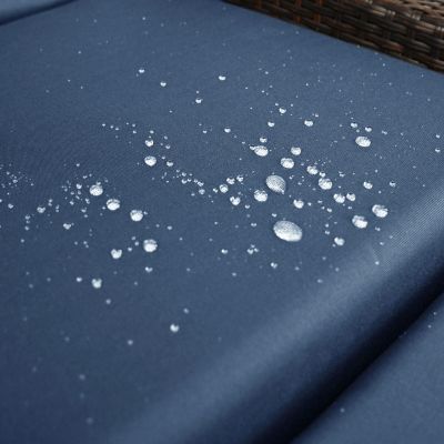 Streamdale Navy Outdoor Adjustable Recliner Chair with Cushions