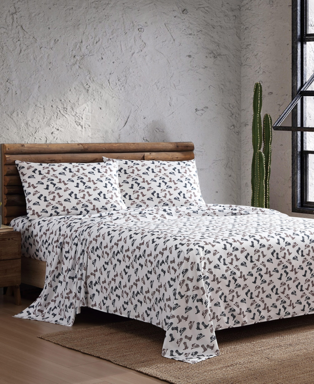 Closeout! Wrangler Microfiber 4-Pc. Sheet Set
