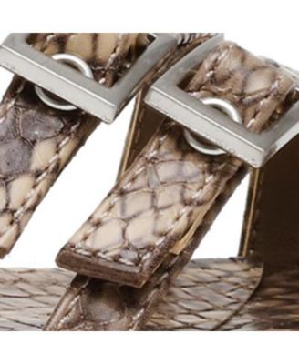 Women's Mackenzie Strappy Buckle Block Heel Dress Sandals