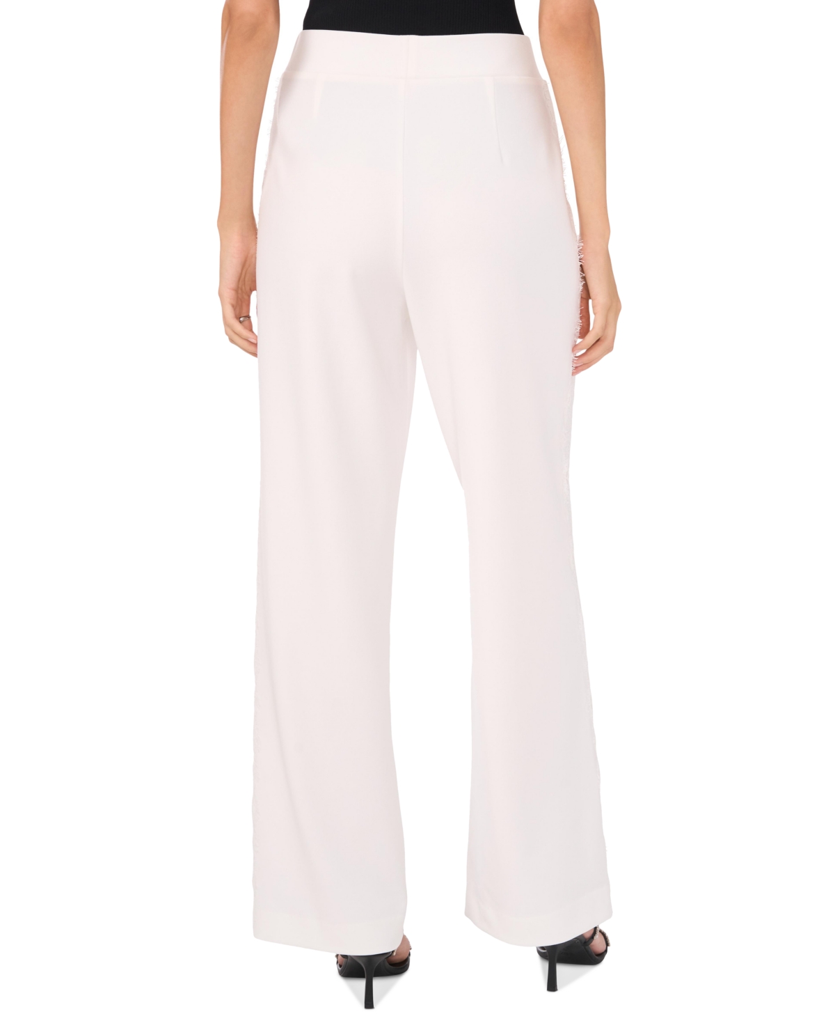 Vince Camuto Lace Stripe Pants In New Ivory