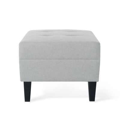 Plush Ottoman with Birch Legs: Comfort, Style, and Durability