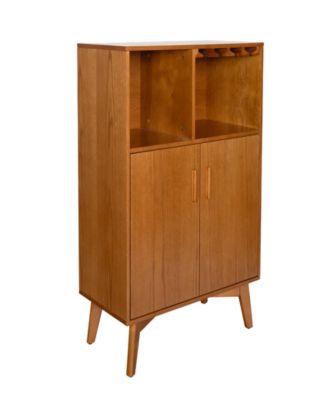 31.5" Wine Cabinet with Glass Holder & Rack
