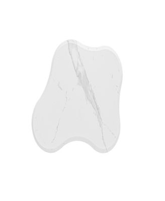 Cloud Coffee Table Classic Modern Marbling Tea Table, Irregular Indoor End Table For Living Room Apartment Free Shape with 3 Legs