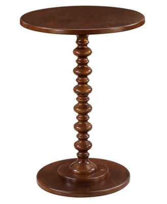 17.75" Medium-Density Fiberboard Palm Beach Spindle Table