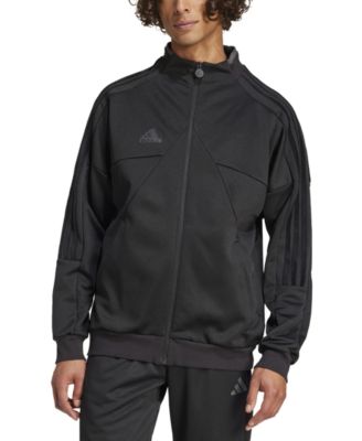 Adidas track jacket all black online