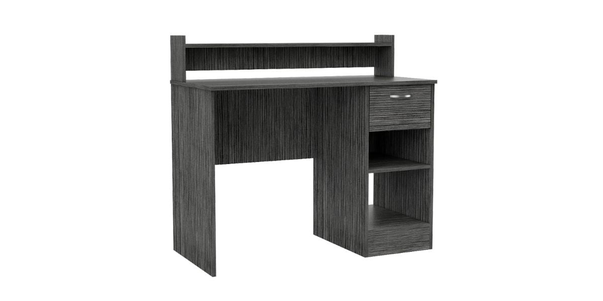 Depot E-Shop Vera Computer Desk with Top Open Shelf, 1-Drawer and 2-Storage Shelves