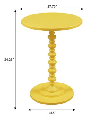 17.75" Medium-Density Fiberboard Palm Beach Spindle Table