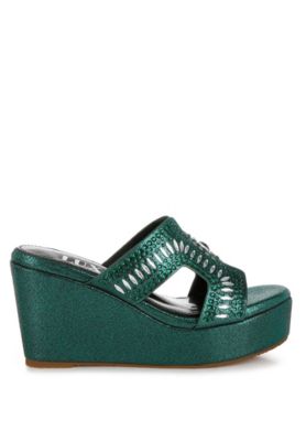 Womens Marnier Diamante & Rhinestone Detail Cut-Out Sandals