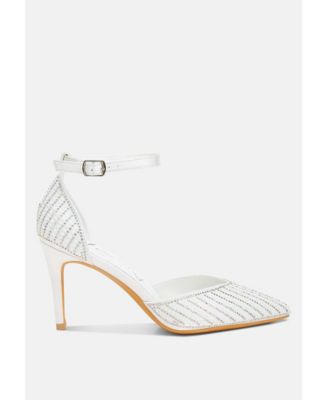 Womens Wanda Pearls & Sequins Embellished Stiletto Sandals