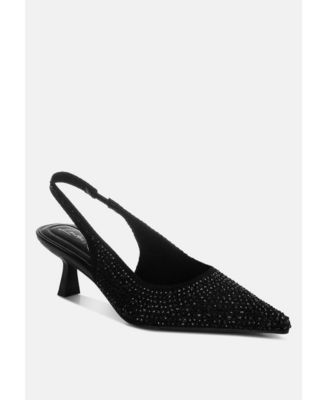 Womens Julep Rhinestone Slingback Sandals