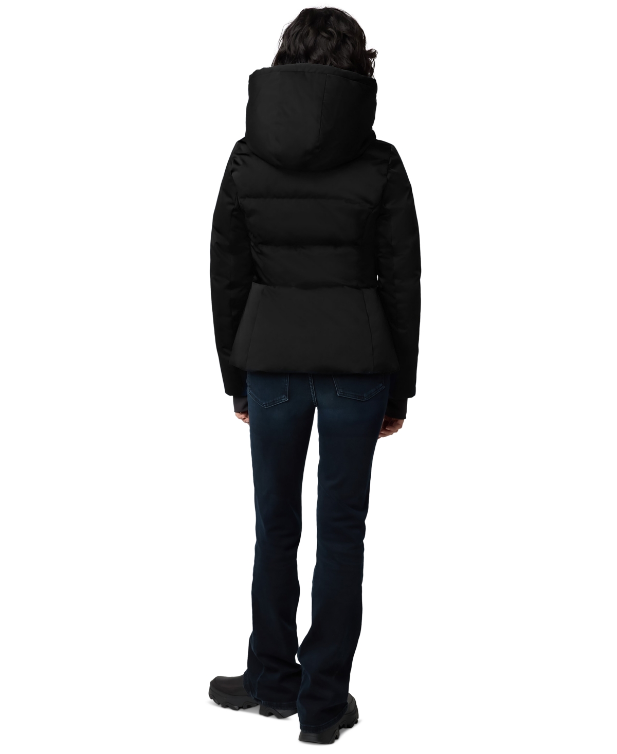 Soia & Kyo Women's Hooded Zip-Front Down Puffer Coat