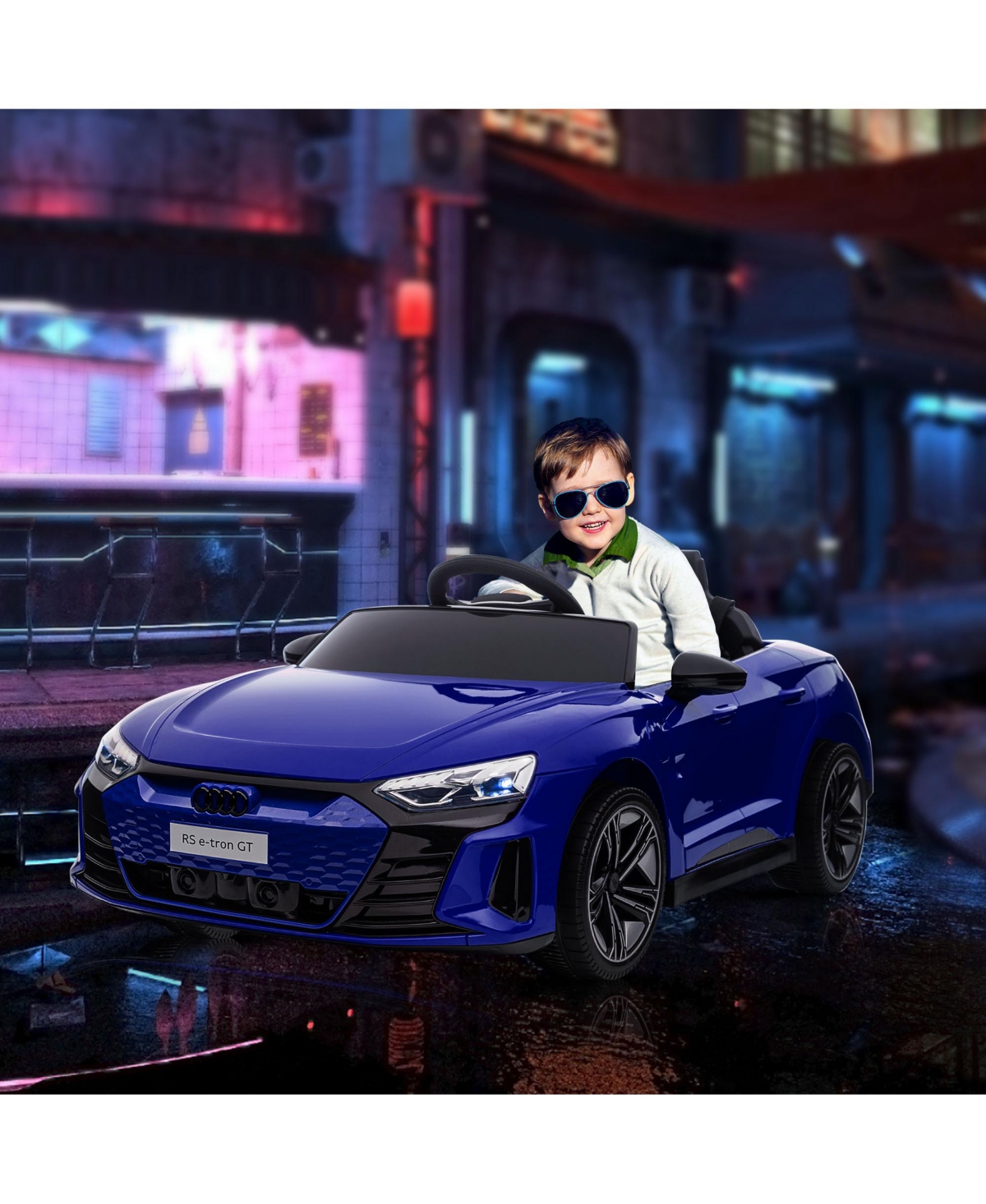 Streamdale Furniture Kids Ride on Car, 12V Licensed Audi Rs E-tron Gt 3.1 Mph Electric Car for Kids, Ride-on Toy for Boys and Girls with Remote Contro
