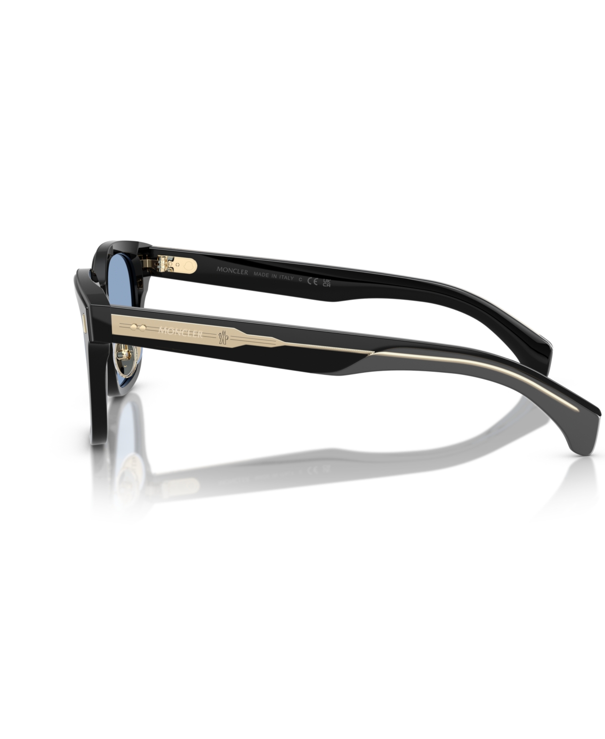 Shop Moncler Unisex Sunglasses, Metrope Me6002d In Shiny Black