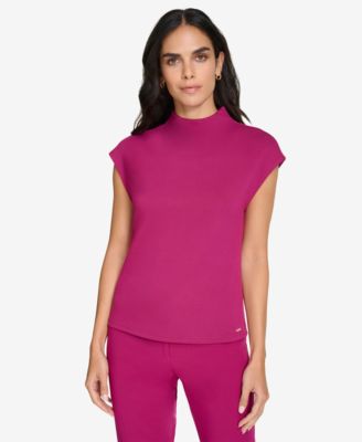 Calvin Klein - Petite Mock-Neck Top
