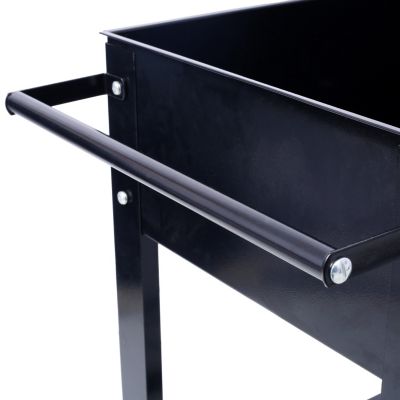 Streamdale Elevated Metal Planter Mobile, Ergonomic, Black