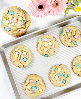 Non-Stick Aluminum 2 Piece Jelly Roll Pan and Baking Mat Set