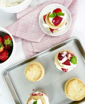 Non-Stick Aluminum 2 Piece Quarter Sheet Pan and Baking Rack Set