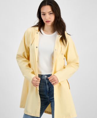 Rains Women's Hooded A-Line Rain Jacket - Macy's