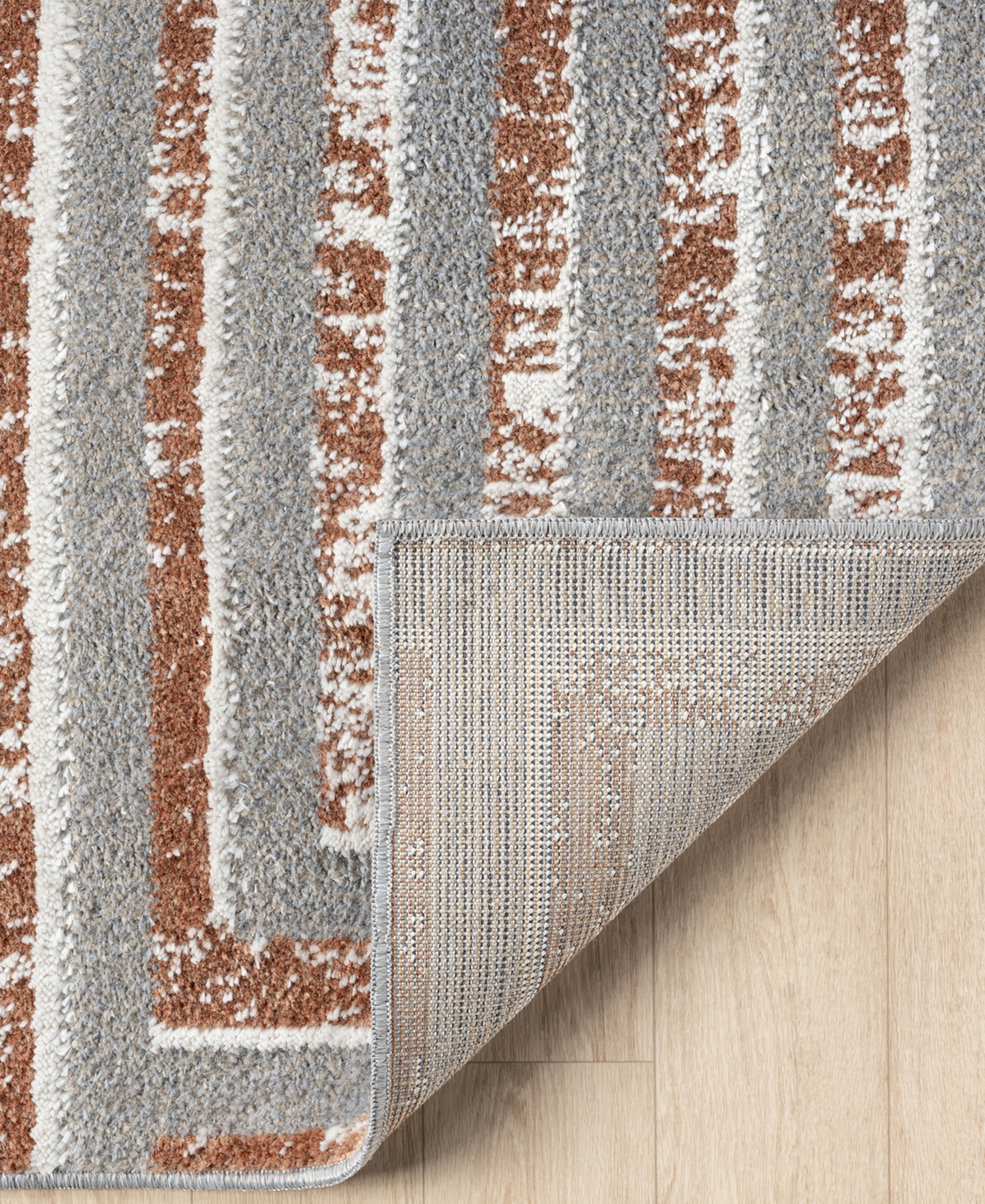 Lr Home Willa Vis-1 2'2"x7' Runner Area Rug In Beige,rust