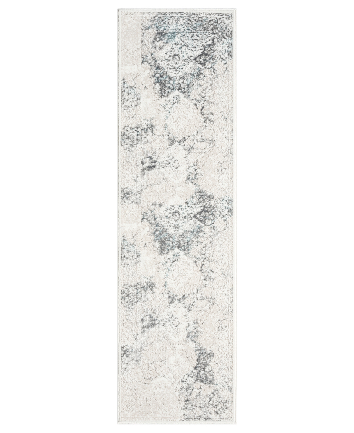 Lr Home Atlas Ant-056 2'x7' Runner Area Rug In Beige,blue