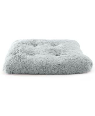 Pet Bed Mat, Plush Eyelash Faux Fur Calming Blanket Carpet Rug Mattress for Cats and Dogs in Tufted Design