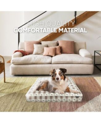 Paw & Decor Paws and Decor Orthopedic Dog Bed, Pet Bed to Support Dogs Joint Health, Paws and Dots Pattern