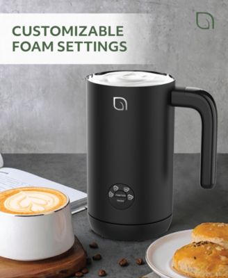 4-in-1 Electric Milk Frother and Steamer -Barista Quality Froth Steam - Hot and Cold Foam Options