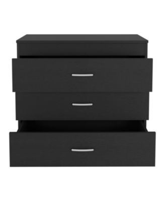 29" Particle Board Three Drawers, Metal Hardware, Superior Top Zurich Dresser