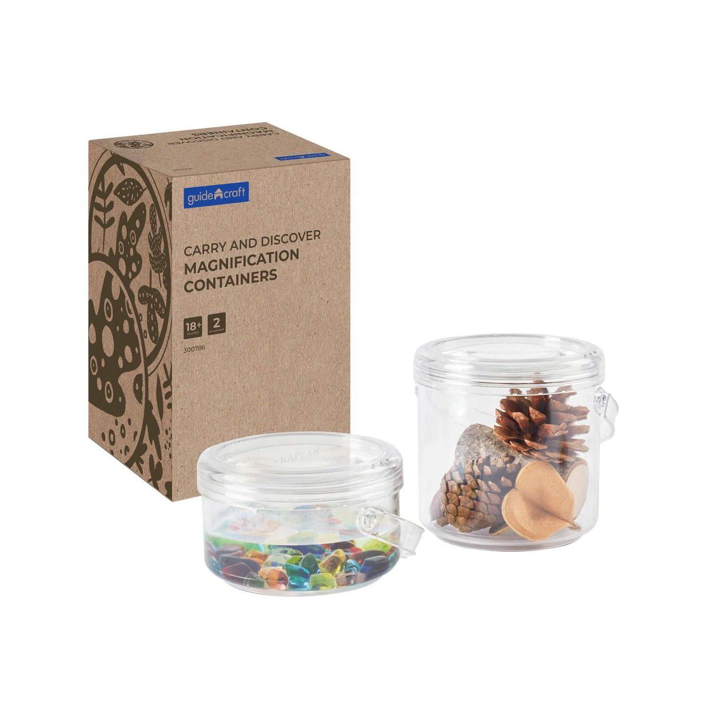 Детские игрушки Kaplan Early Learning Carry and Discover Magnification Containers Scientific Discovery 2-Piece Set, Ages 18 Months+ — фото 1