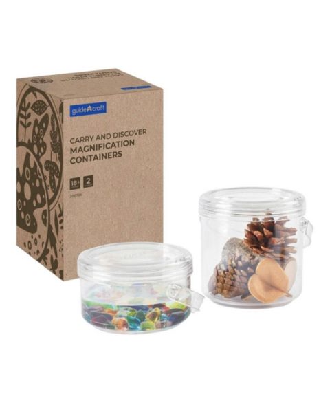 Детские игрушки Kaplan Early Learning Carry and Discover Magnification Containers Scientific Discovery 2-Piece Set, Ages 18 Months+