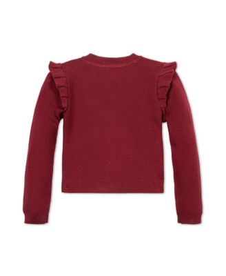 Baby Girls Milano Ruffle Shoulder Cardigan