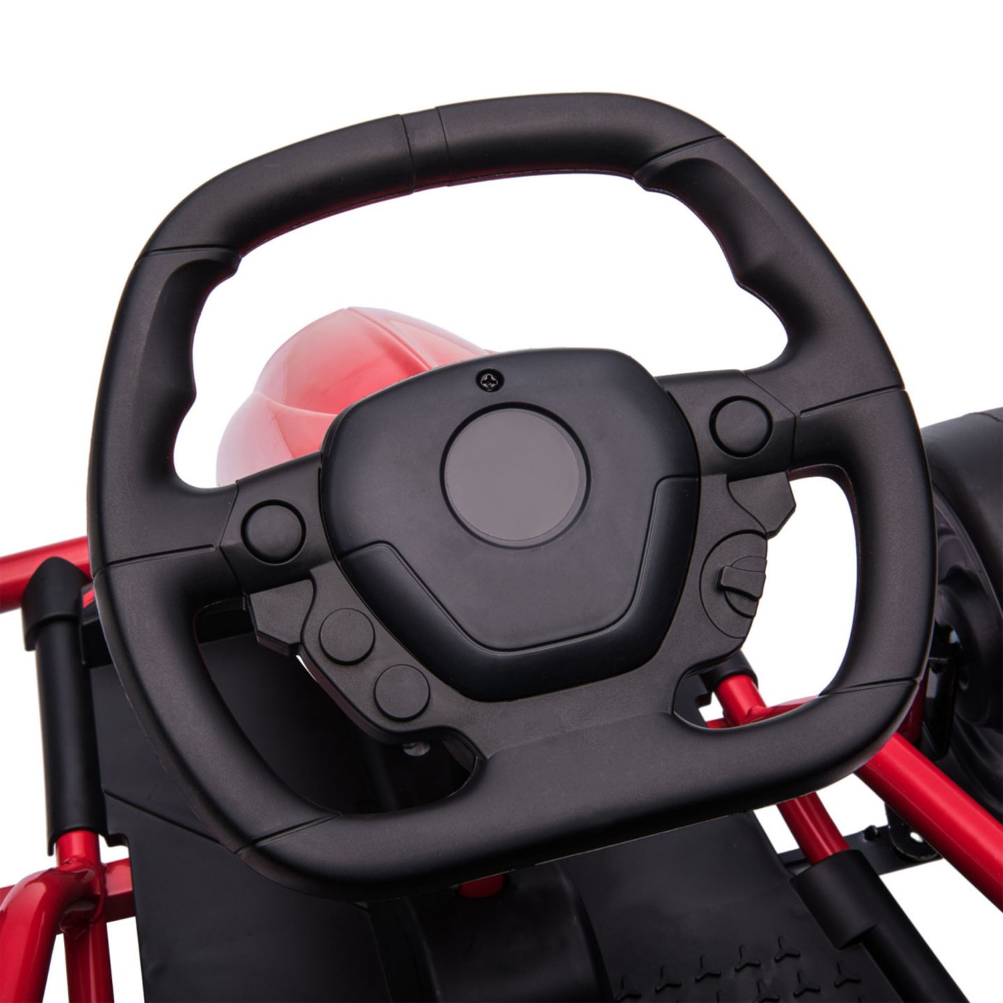 Детские игрушки Streamdale Furniture 24V 8.1 MPH Electric Go Kart, Drifting Car Battery Powered Ride on Toy Outdoor with Slow Start, Music, Horn Honking and Safety Belt, for 8-12 Years Old, Red — фото 2