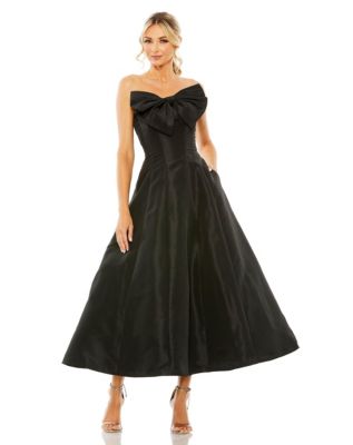 Mac Duggal - 40735H Strapless Striped Mikado Ballgown main image 0