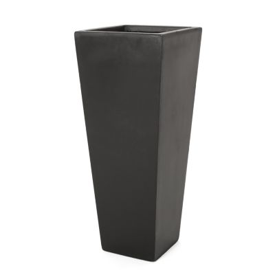 13" X 32.5" Outdoor Modern Mgo Cast Stone Planter