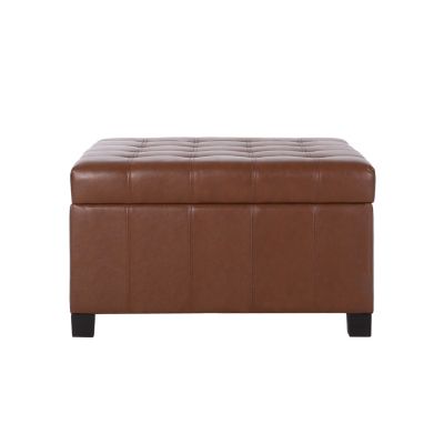  Premium Faux Leather Ottoman with Storage