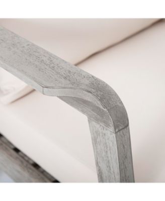 Streamdale Premium Acacia Wood Patio Club Chair w/ Waterproof Cushion