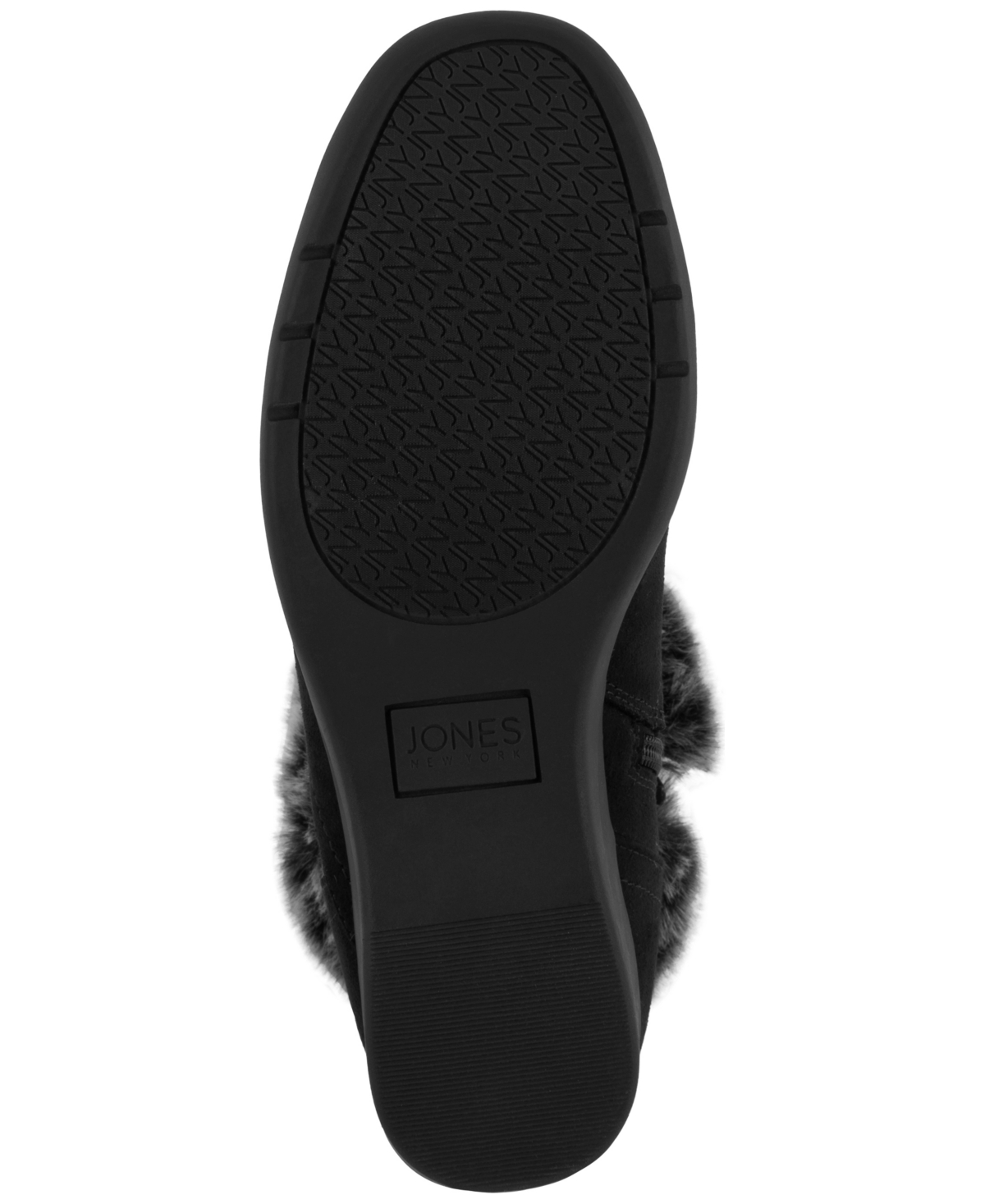 Jones New York Women's Carleen Faux Fur Cozy Wedge Booties In Black