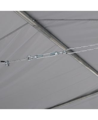  Dog Kennel Outdoor with Waterproof Canopy 181" 181" 71.65"