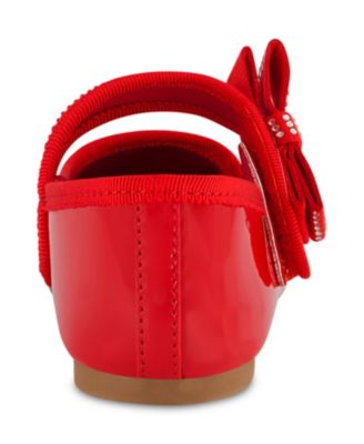 Toddler Girls Amy Crystal Bow Ballet Flat