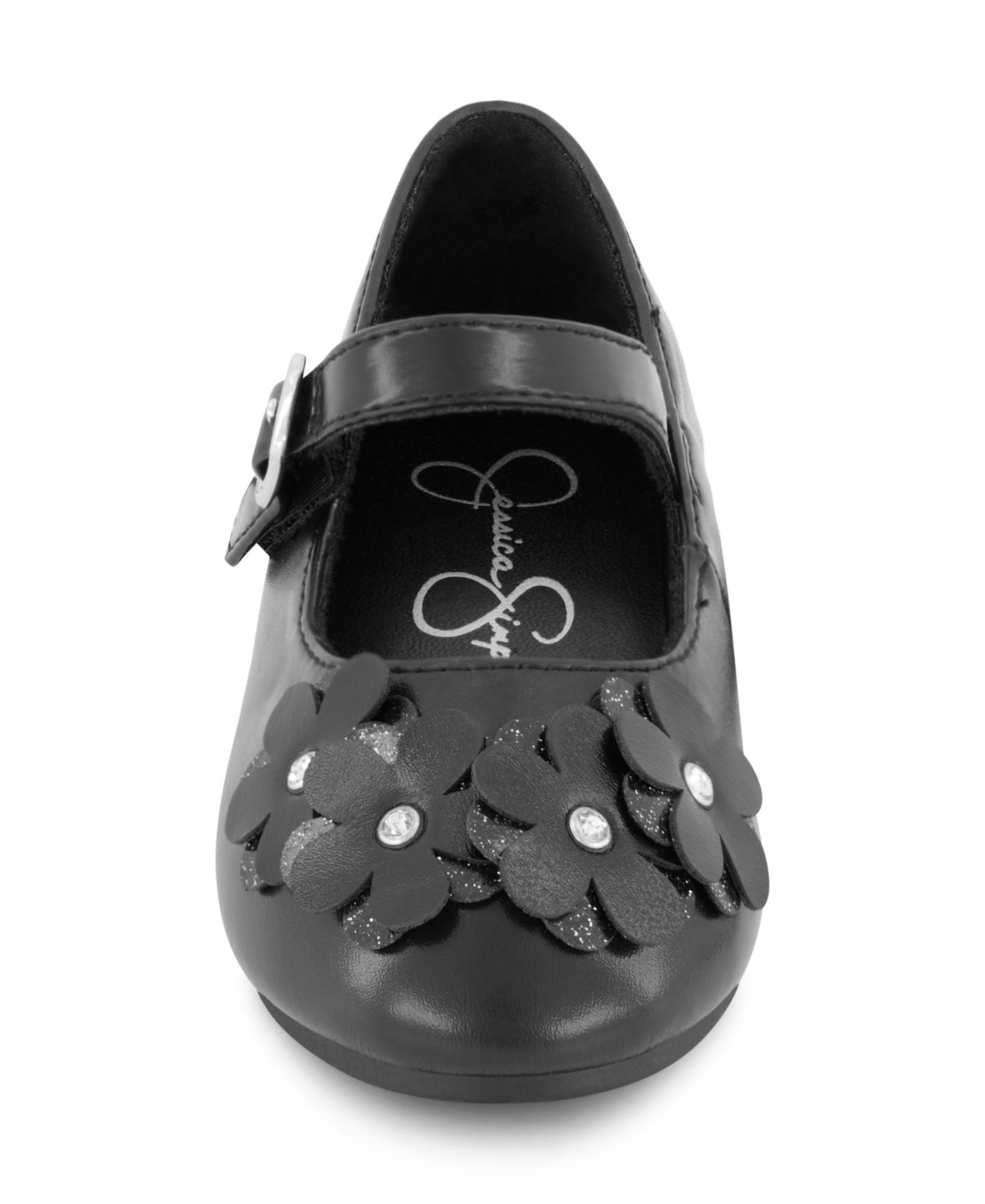 Балетки Jessica Simpson Amy Petal Ballet для девочек-малышей, цвет: Чёрный — фото 5