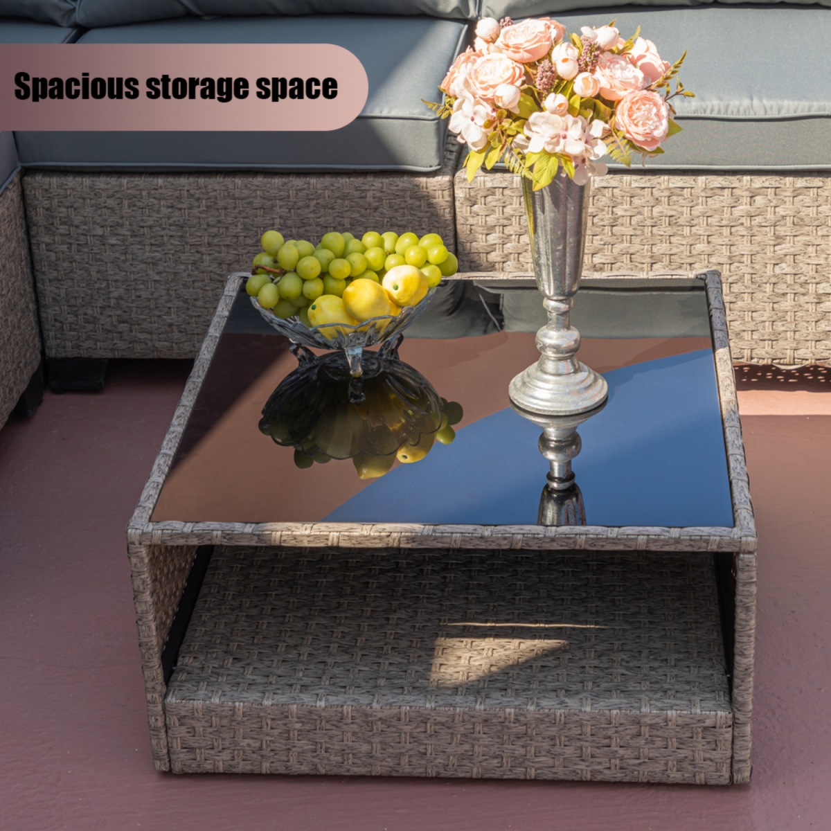 Streamdale 8-Piece Boho Patio Conversation Set